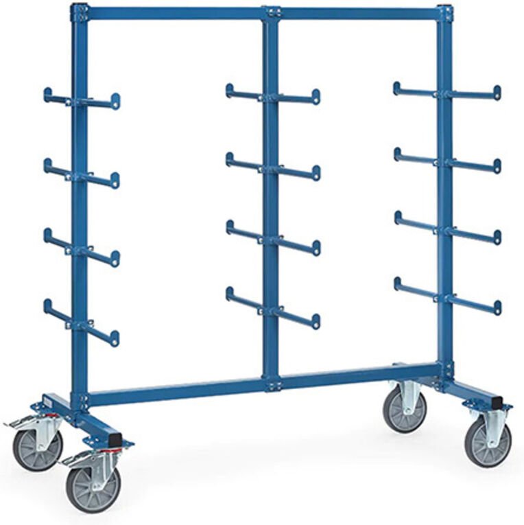 Kragarmwagen mit Anschlägen - Nutzfläche: 1200 x 800 mm - 4624AS