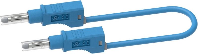 Electro Pjp - 2217/600V-CD1-50Bl Messleitung Bananenstecker Bananenstecker 0.50 m Blau 1 St.