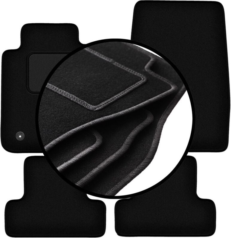 Komplettset Veloursmatten für: Ford Mustang MK6 Coupé (2014-)