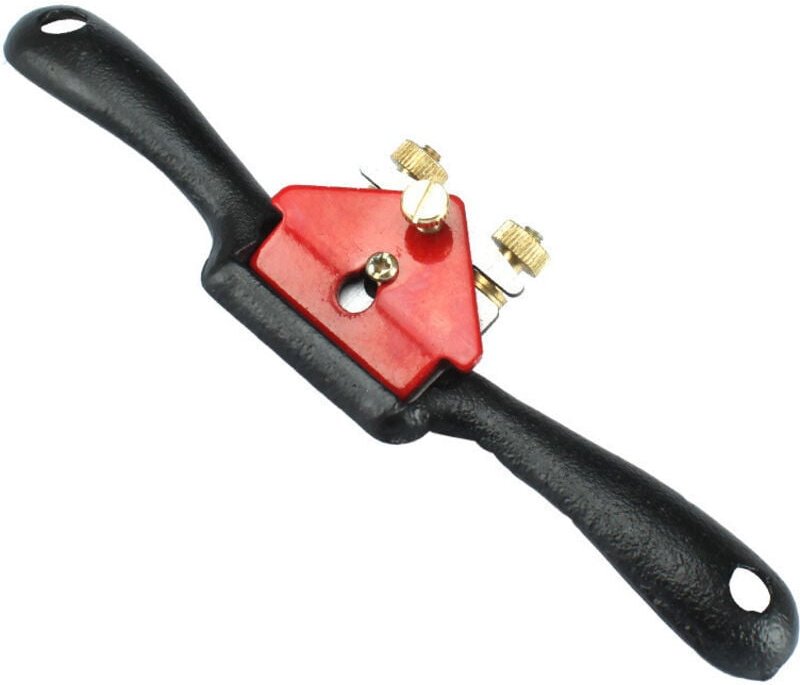 2er-Pack 8,25 Zoll verstellbarer Radiushobel mit flacher Basis und Metallklinge für die Holzbearbeitung und 2 zusätzlich...