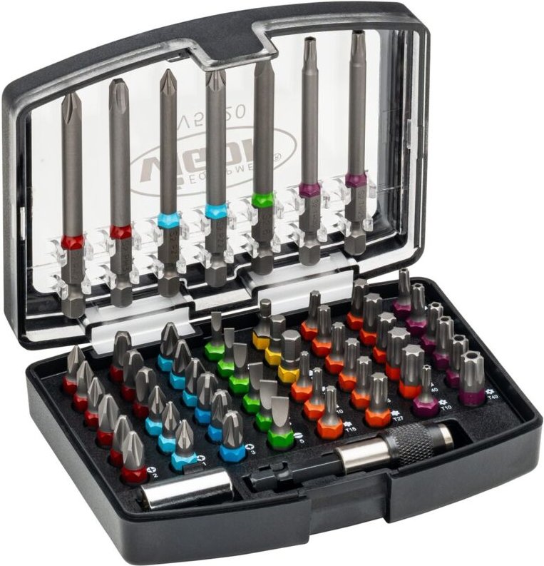 Bit Box ∙ V5020 ∙ 1/4 Zoll (6,3 mm) Sechskant massiv ∙ Schlitz Profil, Innen Sechskant Profil, Kreuzschlitz Profil ph, P...