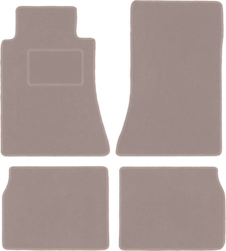 Beige Veloursmatten für: Mercedes C 190 W201 Limousine (1982-1993)