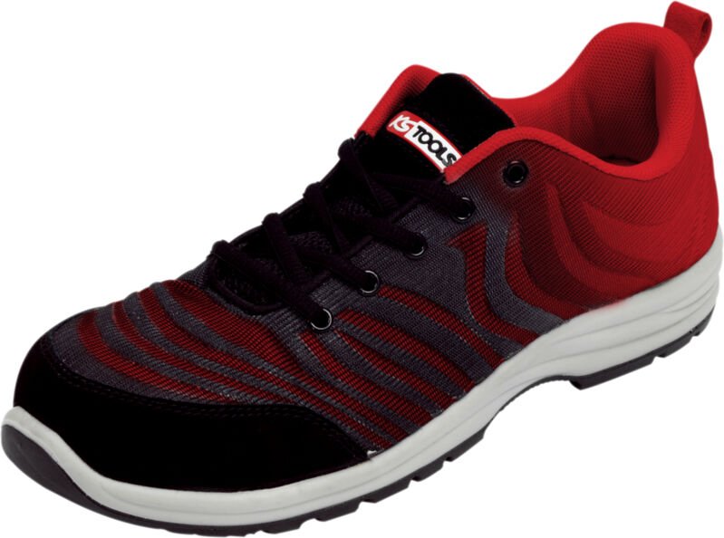 Sicherheitsschuhe niedrig Modell 10.37 - Schwarz/Rot 42