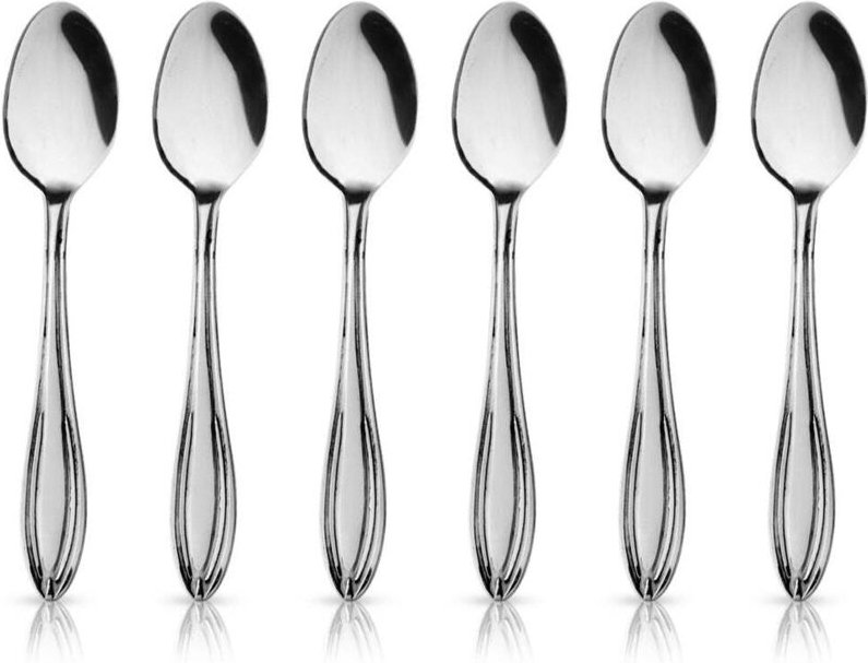Conic steel espresso coffee spoons 6 pcs