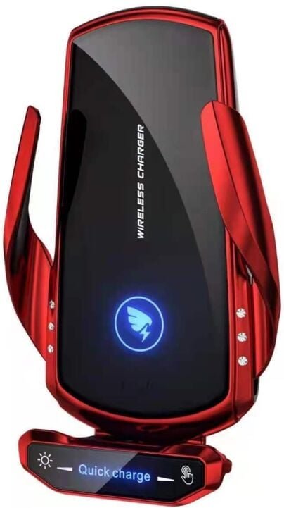 15-W-Auto-Induktionsladegerät, schnelles kabelloses Autoladegerät, automatische Klemmung, Luftauslass-Clip-Halterung, Au...