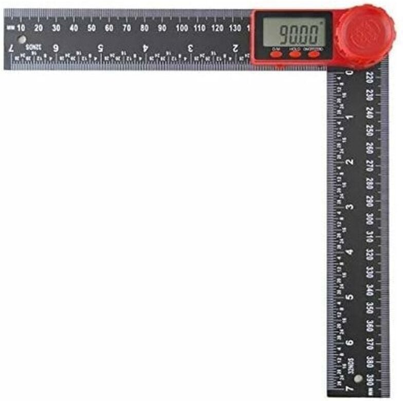 Thumbnail - Jalleria - Digitaler Winkelmesser, digitale Anzeigewinkel 2 in 1 mit LCD-Display, 360°-Winkelmessung, Winkelmesser-Linea...