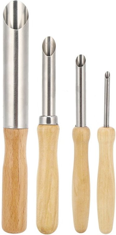 Töpferwerkzeuge, runde Lochschneider aus Edelstahl für Ton, Schlagschneider, Bohrwerkzeuge, Werkzeuge zum Bohren und Sch...