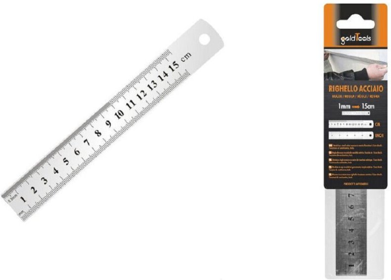 Trade Shop Traesio - Trade Shop - metro relating inox metally 1MM bis 15CM request cm inch 97761 -