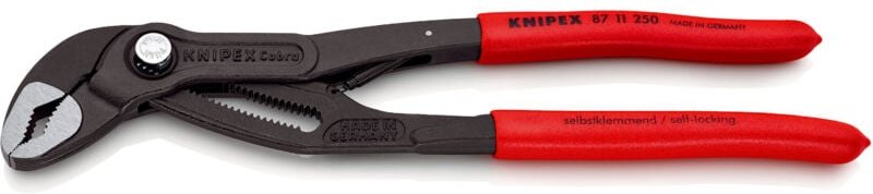 Knipex - Wasserpumpenzange Cobra®…matic L.250mm Spann-W.46mm pol.Ku.-Überzug