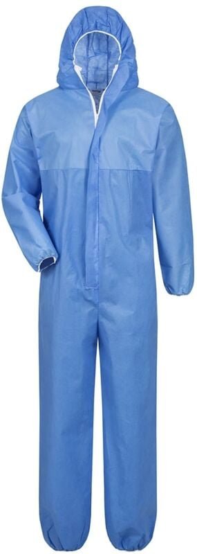 Tegel SMS-Schutzanzug Tector psa Kategorie 3, Typ 5/6, Blau Gr.5-XXXL