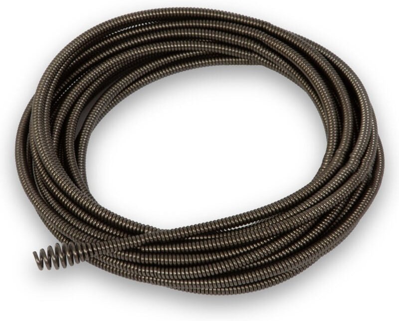 Spirale 7,6m Ersatzteil für Rohrreiniger Rohrreinigungsmaschine Elektrisch, Robustes Metall, Boring Bulb Cutter Bohrkopf...