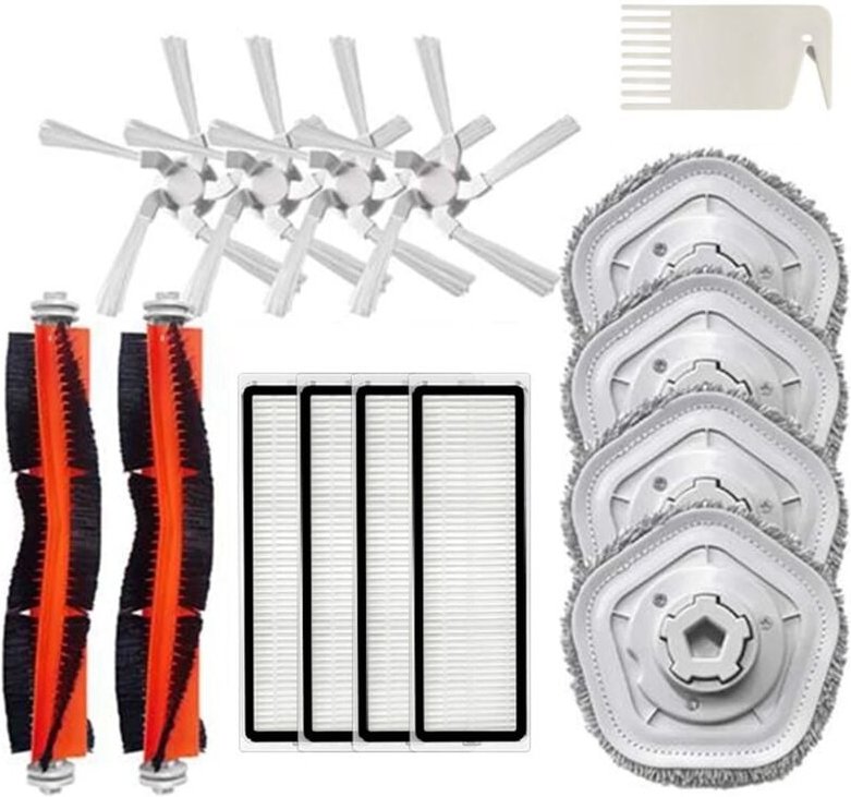 FüR Bot W10 Pro HEPA Filter HauptbüRste Wischtuch SeitenbüRste Vakuumteile
