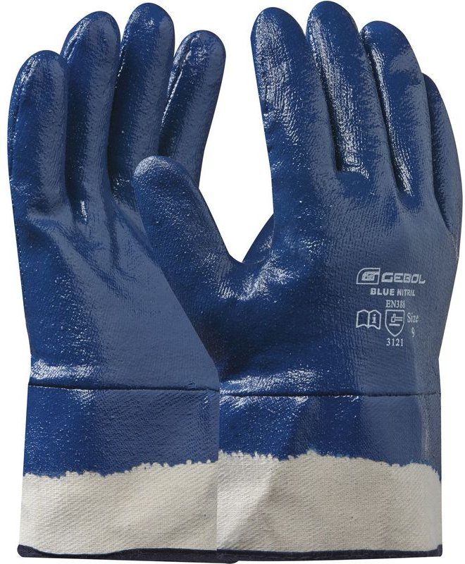 GEBOL Schutzhandschuh Blue Nitril Arbeitshandschuh Größe 10 1 Paar