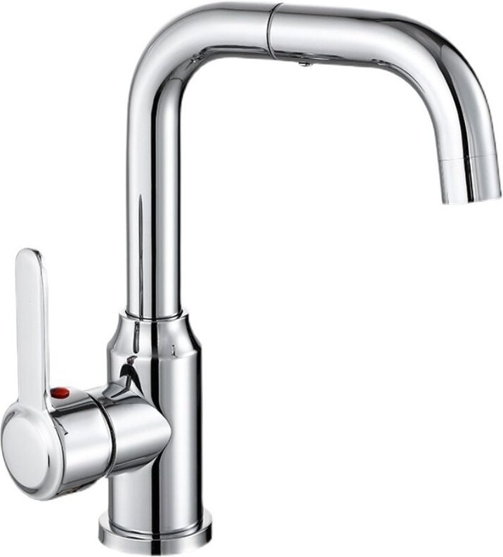 Galvanisierter silberner Küchenhahn für heißes und kaltes Wasser, 360°-Zweiwege-Schwenkarmatur mit einem Griff, Küchensp...