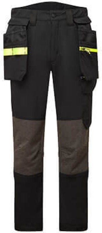 Dehnbarer WX2 Holster Hose Schwarz Tall M - DE(44) - UK(34)