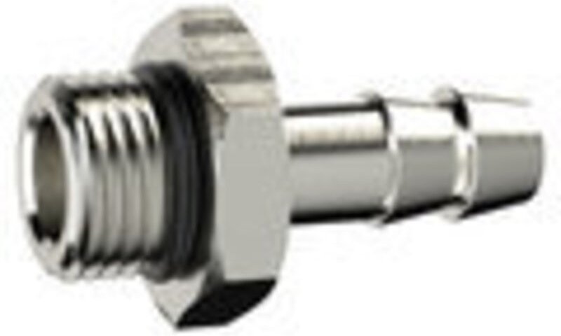 Einschraubschlauchtülle, O-Ring, g 3/8, Schlauch lw 10, ms vern. - Riegler