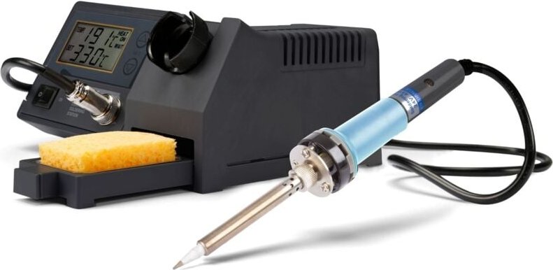 Velleman - lötstation mit lcd und keramischem heizkörper - 48 w - 150-450 °c