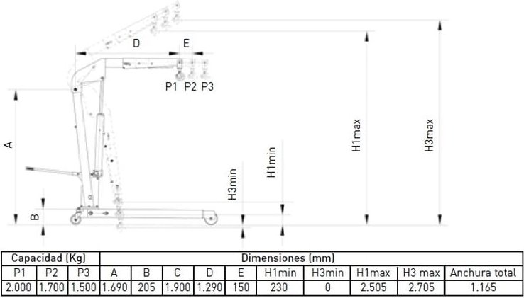 Metalworks - Klappkran CAT62000T Metallarbeiten 754756220