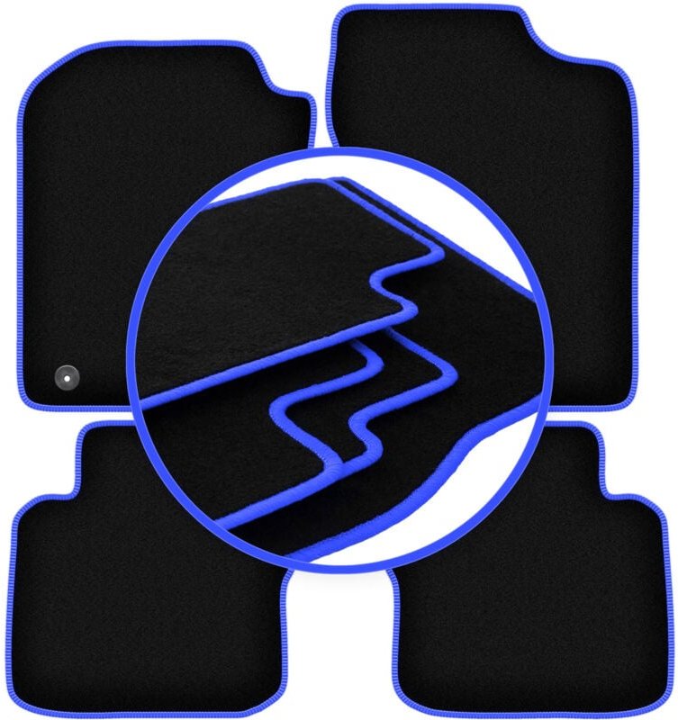 CARLUX-BLUE Automatten für: Daihatsu Cuore VII L276 Schrägheck (2007-)