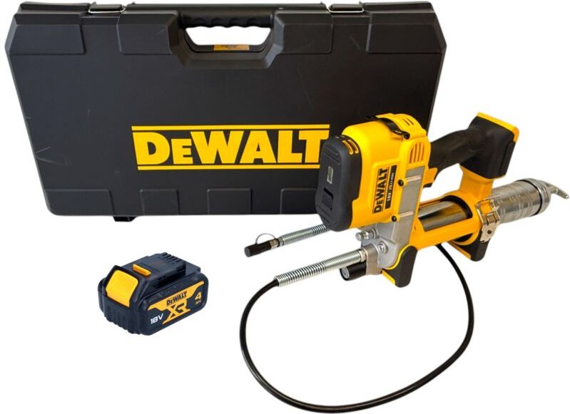 DeWalt DCGG 571 NK Akku Fettpresse 18 V + 1x Akku 4,0 Ah - ohne Ladegerät