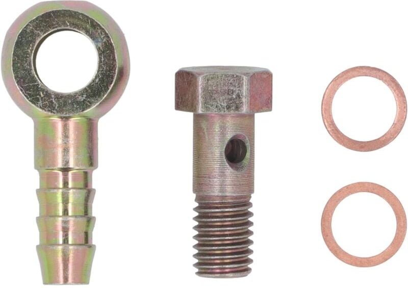 Turbo-Wasser-Banjo-Anschlusssatz M10 x 1,5 mm bis 3/8 Zoll Turbo-Wasser-Banjo-Schraube Stahl-Turbolader-Wasserleitungssc...