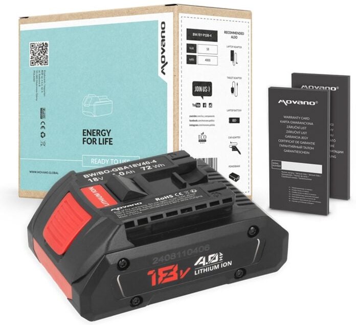 18V 4,0Ah Akku für Bosch BGA