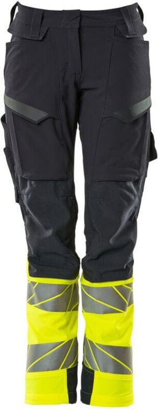 Hose mit Knietaschen 19178-511-01017 Gr. 76C56 schwarzblau/hi-vis gelb - Mascot
