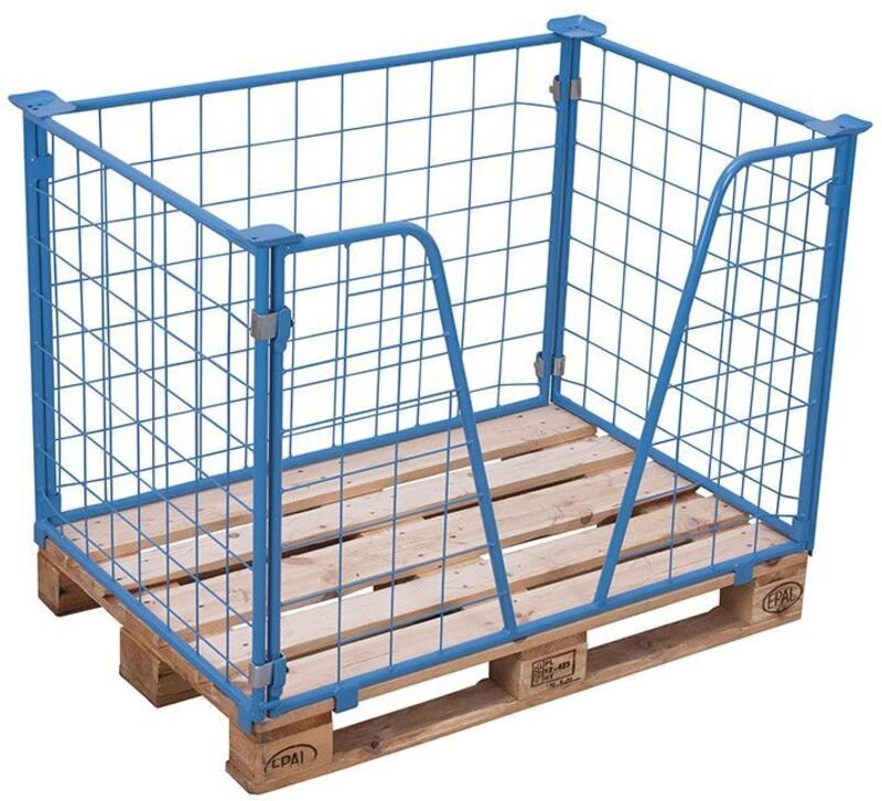 VARIOfit Palettenaufsatz Typ 63 aus Stahl 1200x800mm Maße, 1600mm Höhe