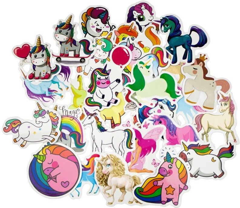 Big pack aufkleber und abziehbilder - einhorn 1