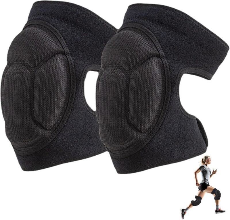 Wrestling - Antikollisions-Knieschoner mit dickem EVA-Schaum, atmungsaktives, rutschfestes Knieschoner für Hausreinigung...