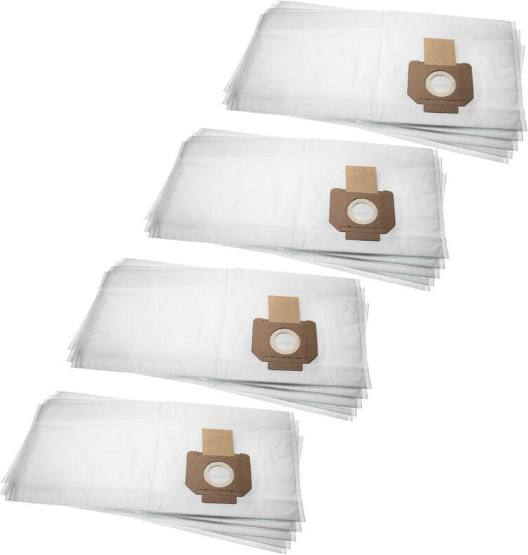 20x Staubsaugerbeutel kompatibel mit Bosch VAC140S, VAC140A Staubsauger - Mikrovlies, 27,9cm x 64,3cm Weiß - Vhbw