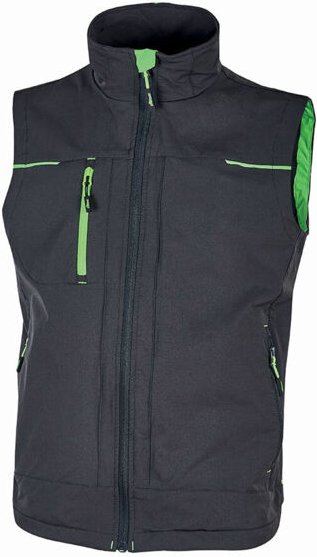 Arbeitsschutzweste ohne Ärmel SATURN Grau/Grün 5XL