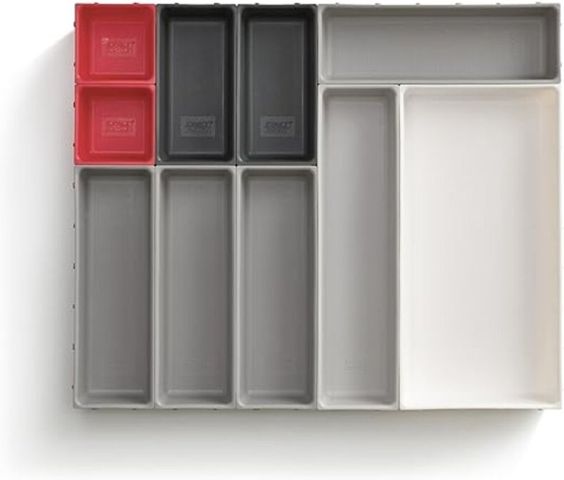 Modularer Schubladenorganisator Joseph Joseph Duo, 10-teilig, ideal für Küchenutensilien, Schreibwaren und Werkzeuge, in...