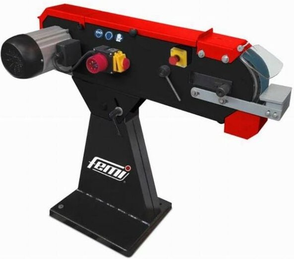 Horizontale Bandschleifmaschine Femi mit Sockel - Dreiphasig 3000W Band 75x2000 mm - 8265030