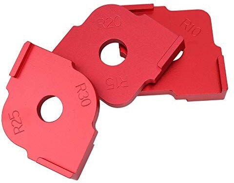 3Pcs Eckradius Quick-Jig Aluminiumlegierung Radius Jig Router Vorlagen Eckradius-Schnellvorrichtung für die Holzbearbeit...