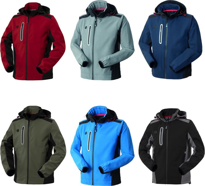 Thumbnail - Rossini Smarty Softshell-Arbeitsjacke - s - Rot