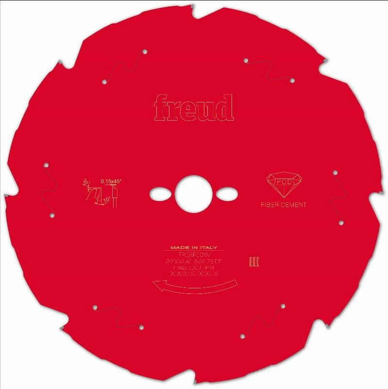 Diamantblatt für Handkreissäge Freud 300 2,4/1,8 AL30 Z8 td 10° - F03FS09850 -FR28F001M