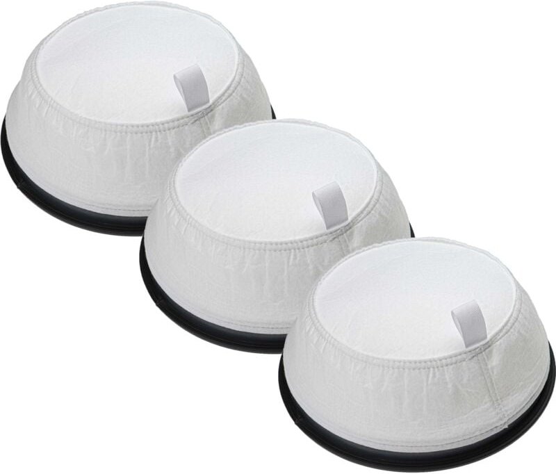 3x Sackfilter kompatibel mit Taski Bora S5.1 Trockensauger, Staubsauger - Ersatz-Filter Schwarz Weiß - Vhbw