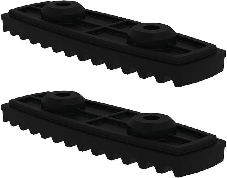 Günzburger Steigtechnik 2x nivello-Fußplatte elektrisch ableitfähig für Holmhöhe 58 / 73 mm - 019219