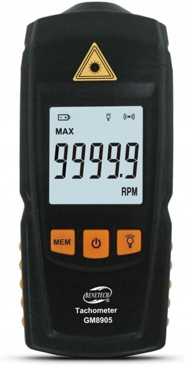 LASER-DREHZAHLMESSER, DREHZAHLMESSER, 99999 U/min LCD