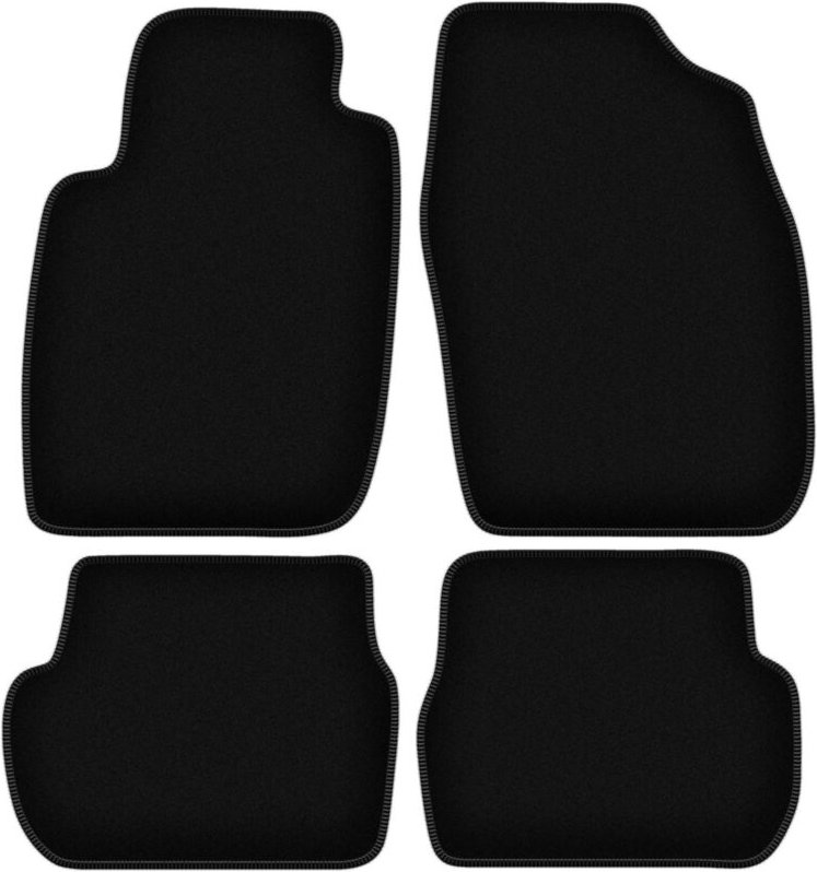 BASIC schwarze Veloursmatten für: Toyota Starlet P9 Fließheck (1996-1999)
