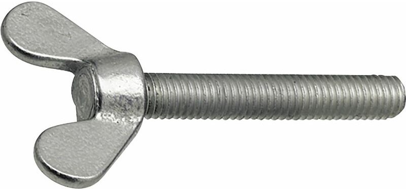 DIN316 M 5x 30 verzinkt Flügelschraube - Kopf aus Temperguss