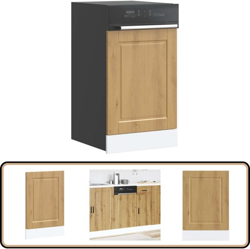 Geschirrspülerblende Porto Artisan-Eiche 45x1,5x67 cm - Vidaxl