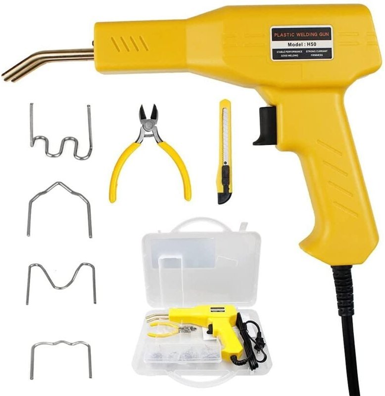 Tragbares Kunststoffschweißgerät, 50 w, Kunststoffschweißpistole, tragbares Schweißgerät, Heißhefter für PVC-Stoßstangen...