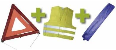Notfallset mini-tasche blau+dreieck+weste JBM 53091