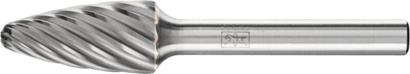 Frässtift RBF D.12mm Kopf-L.25mm Schaft-D.6mm HM Verz.INOX PFERD