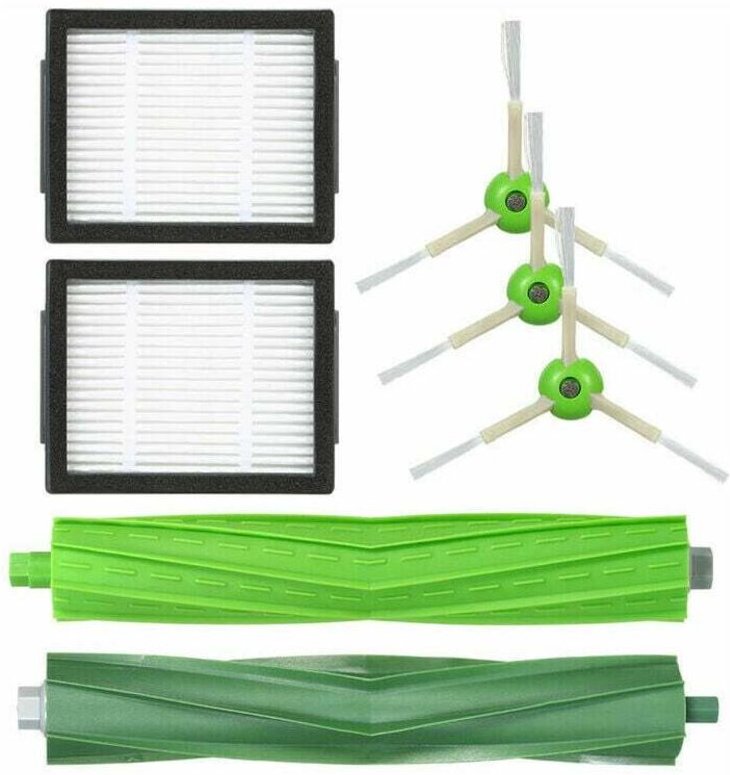 Alovez - Hauptbürste 1, Filter 2, Seitenbürste Kehrmaschinenzubehör der Serie 3i7