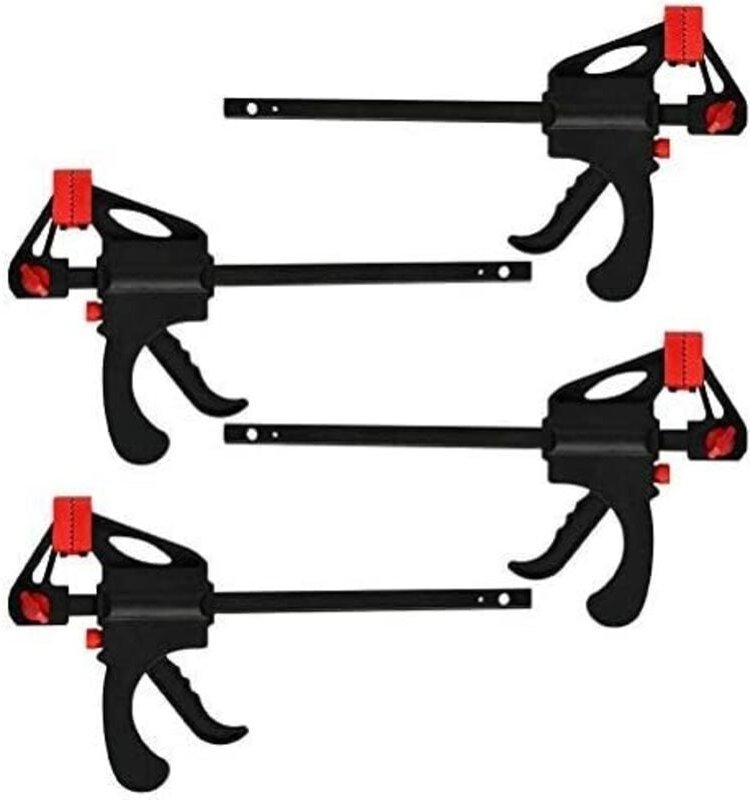 4-teiliges Carpenter-Einhand-Sergeant-Klemmstangen-Holzbearbeitungswerkzeug-Kit für die Holzbearbeitung