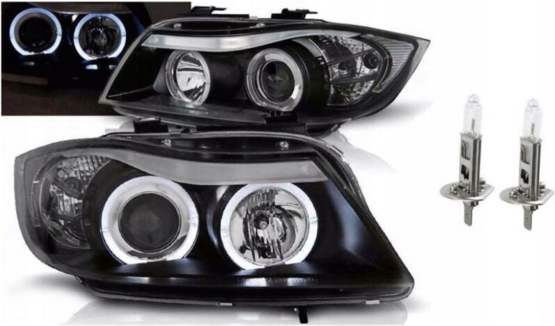 Lampen Scheinwerfer BMW E90 E91 2005 -2008 LED Ringe Licht Ihren Weg