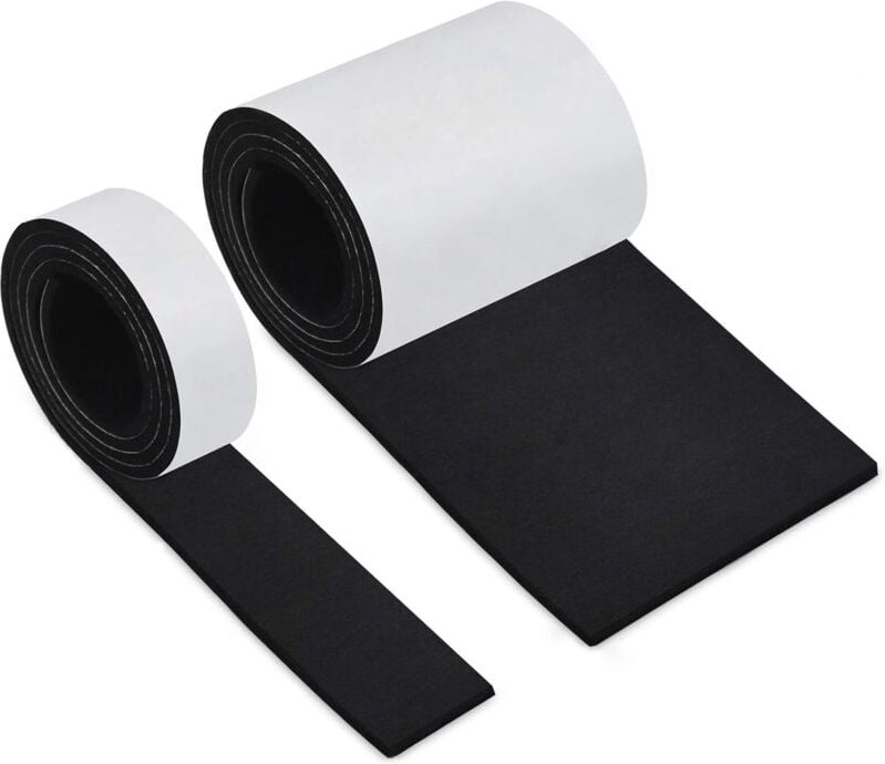 Aiperq - Filzunterlage, selbstklebender Filz für Möbel, rutschfeste Stuhlunterlagen, Filz, 2 Rollen (100 x 10 cm + 100 x...